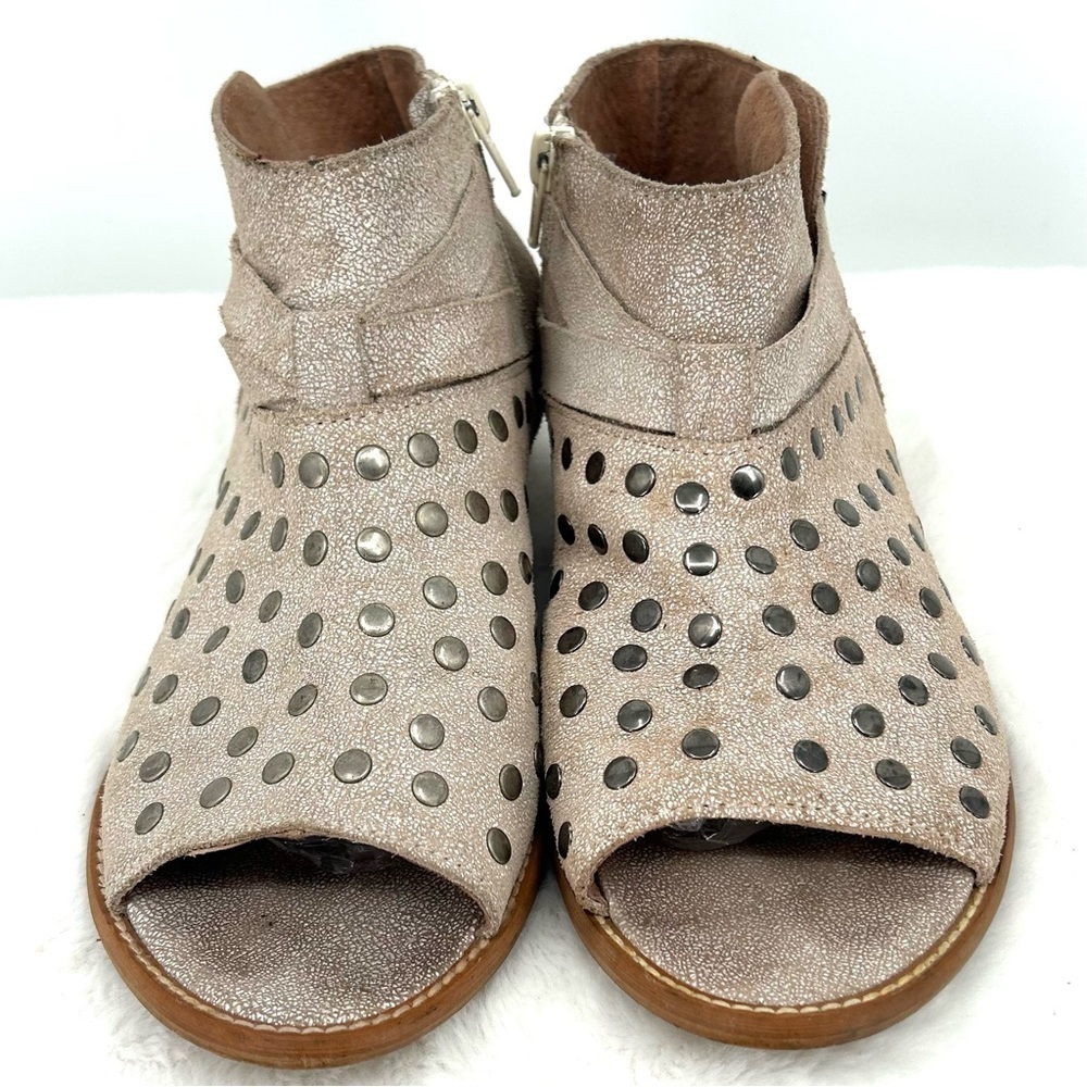 MUSSE & CLOUD (Anthropologie) Size 7.5 (EU 38) Ailike Peep Toe Sandals - Picture 2 of 10